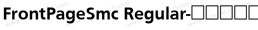 FrontPageSmc Regular字体转换